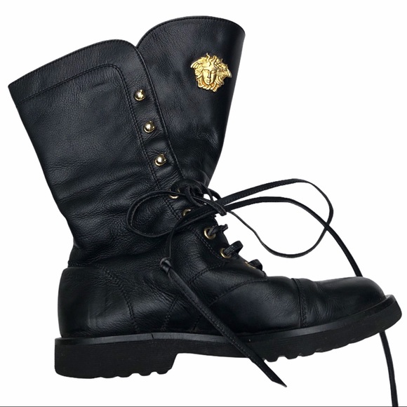Gianni Versace Vintage Laceup Combat 